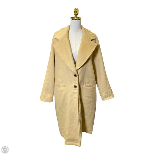 Coat Trench Coat By Versona In Tan, Size: Xl