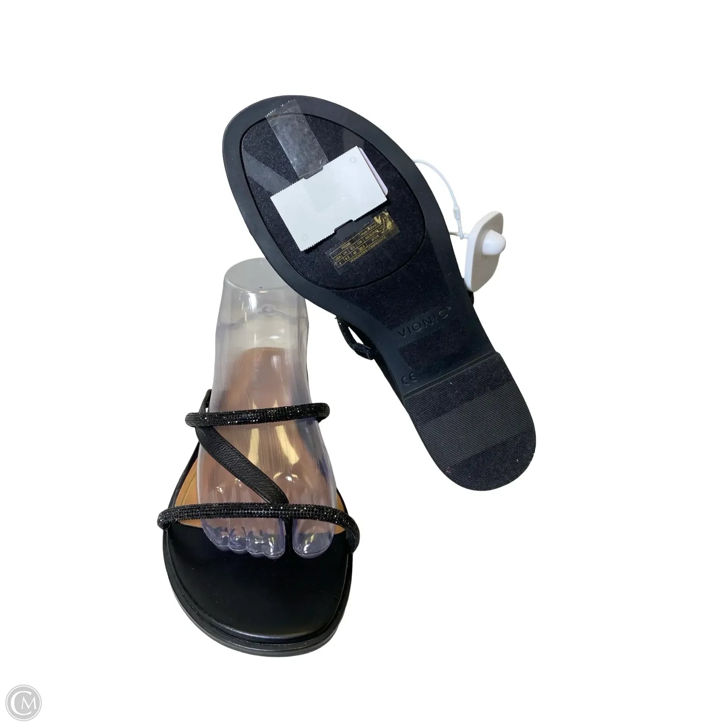 Sandals Flats By Vionic In Black, Size: 9