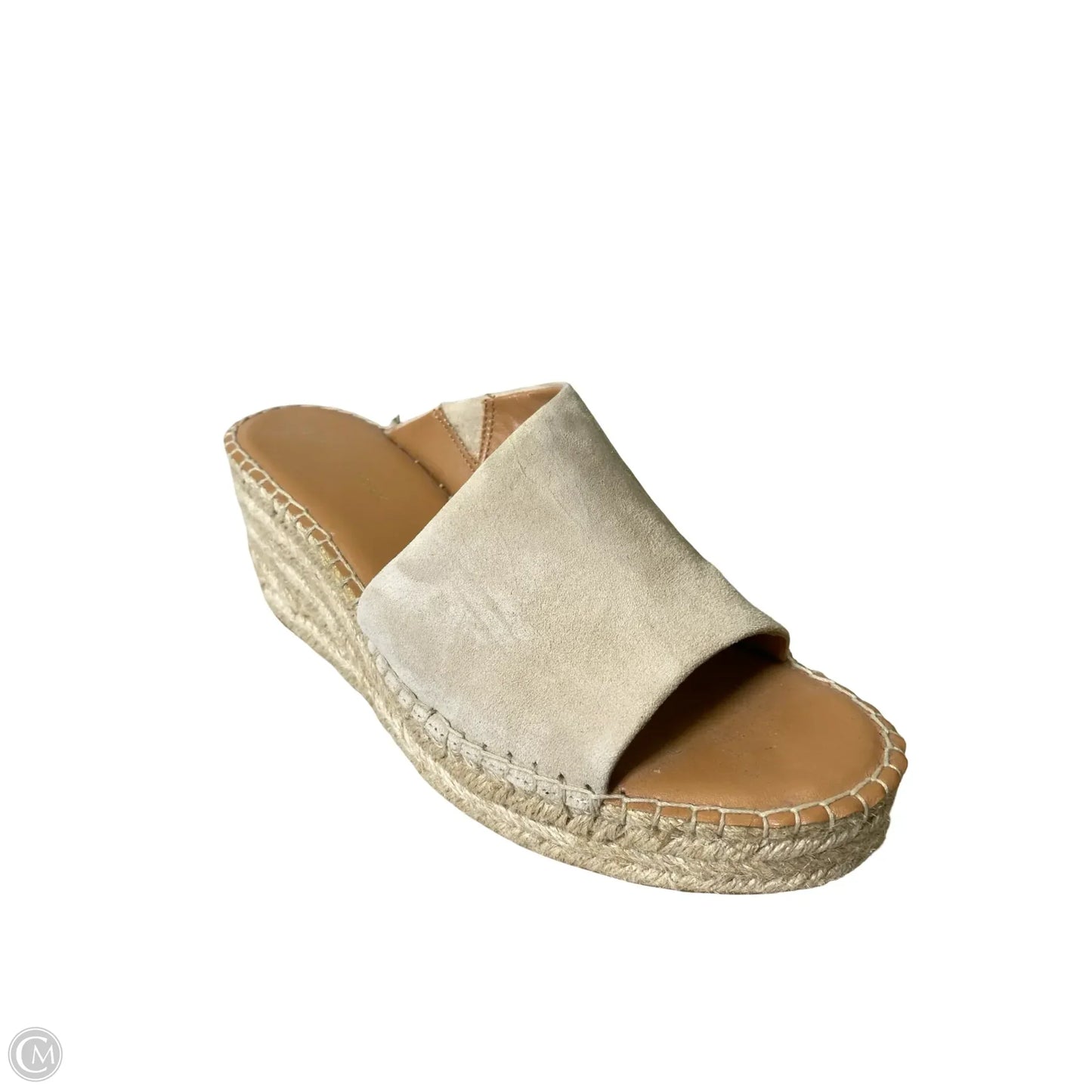 Shoes Heels Wedge By Preston And New York In Beige, Size: 9.5
