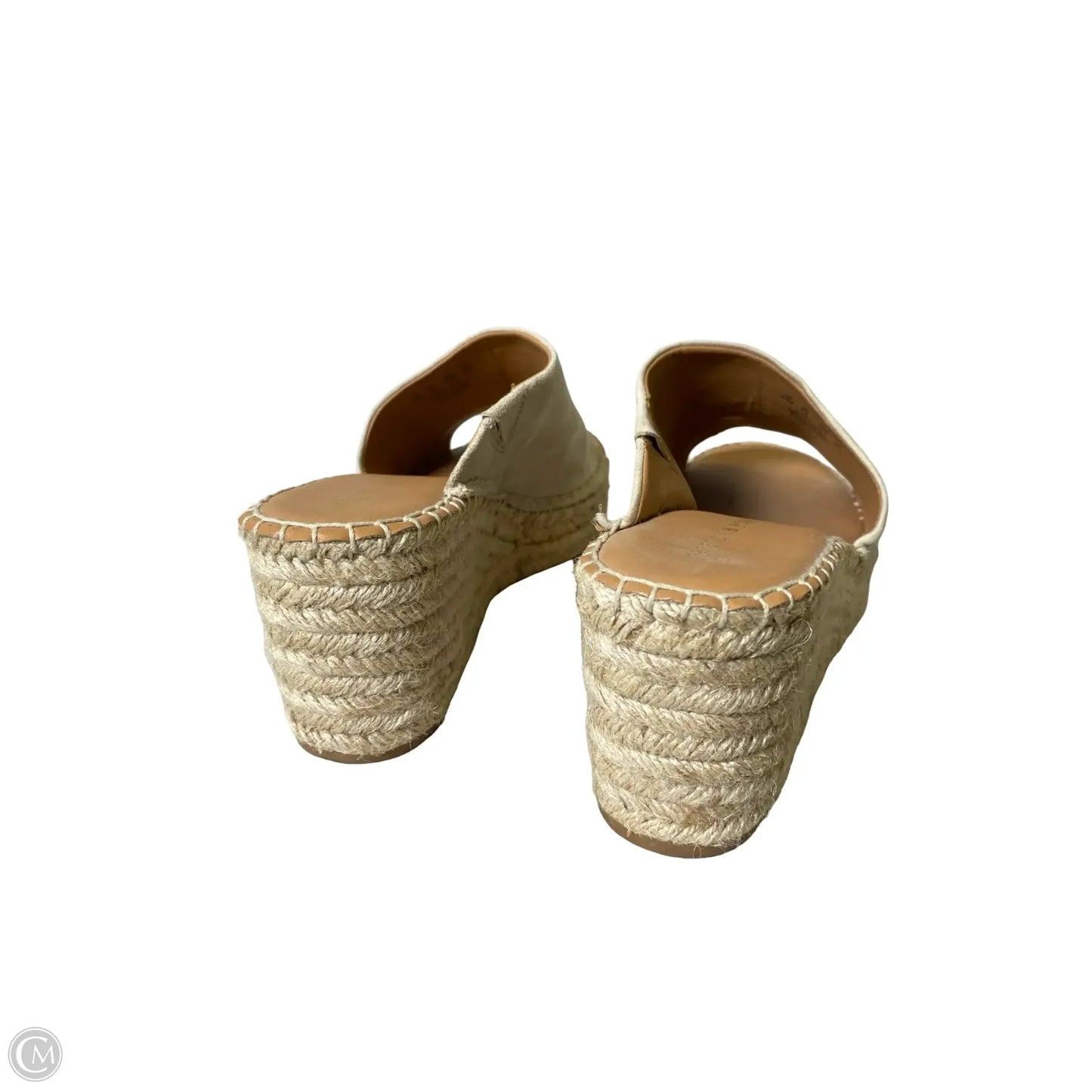 Shoes Heels Wedge By Preston And New York In Beige, Size: 9.5
