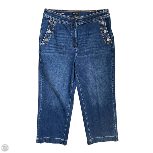 Jeans Wide Leg By Talbots In Blue Denim, Size: 12