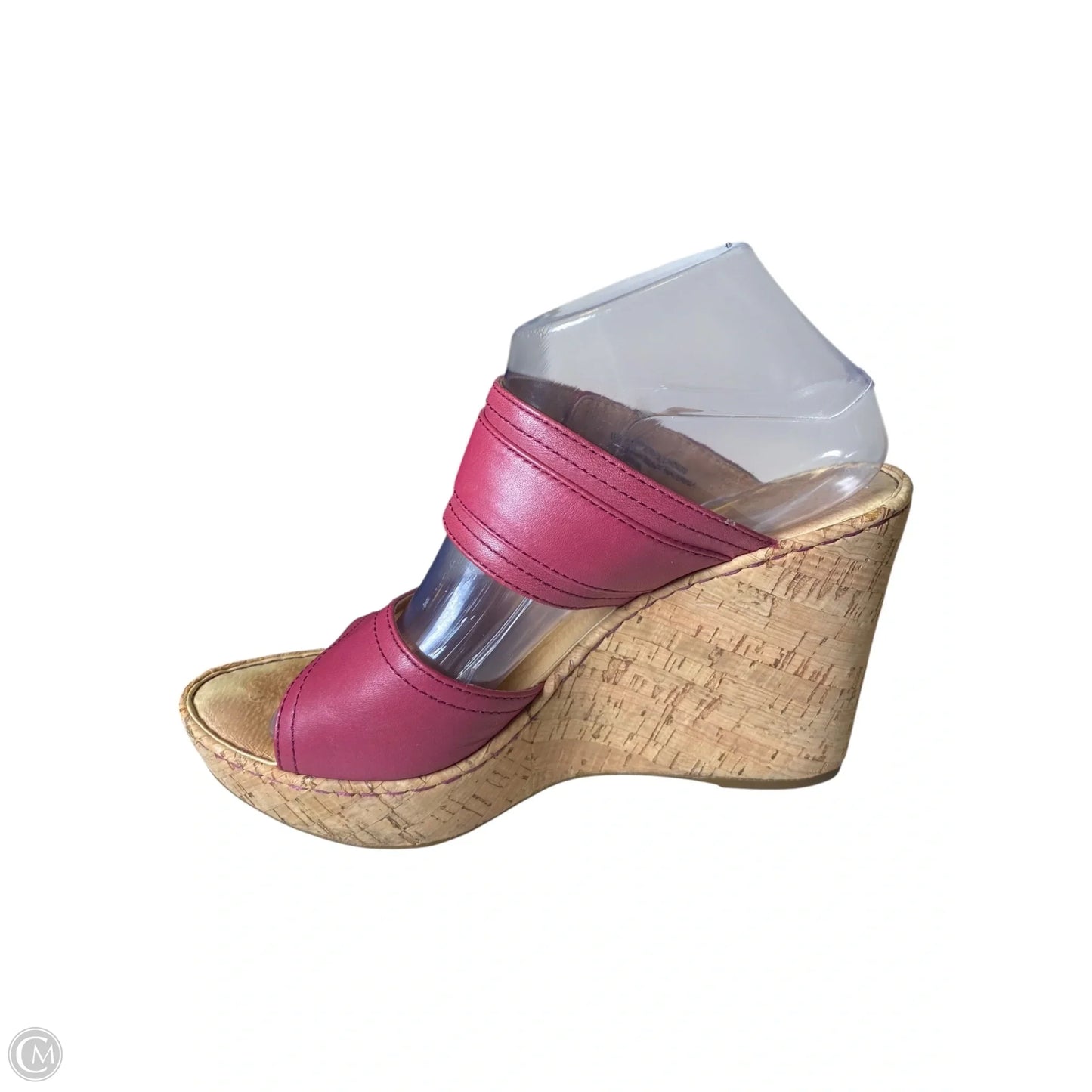Shoes Heels Wedge By Born In Maroon, Size: 10