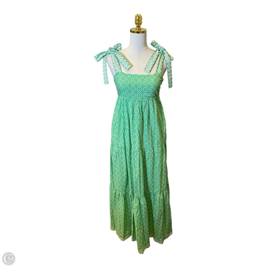 Dress Casual Maxi By In Loom In Green & White, Size: Sp