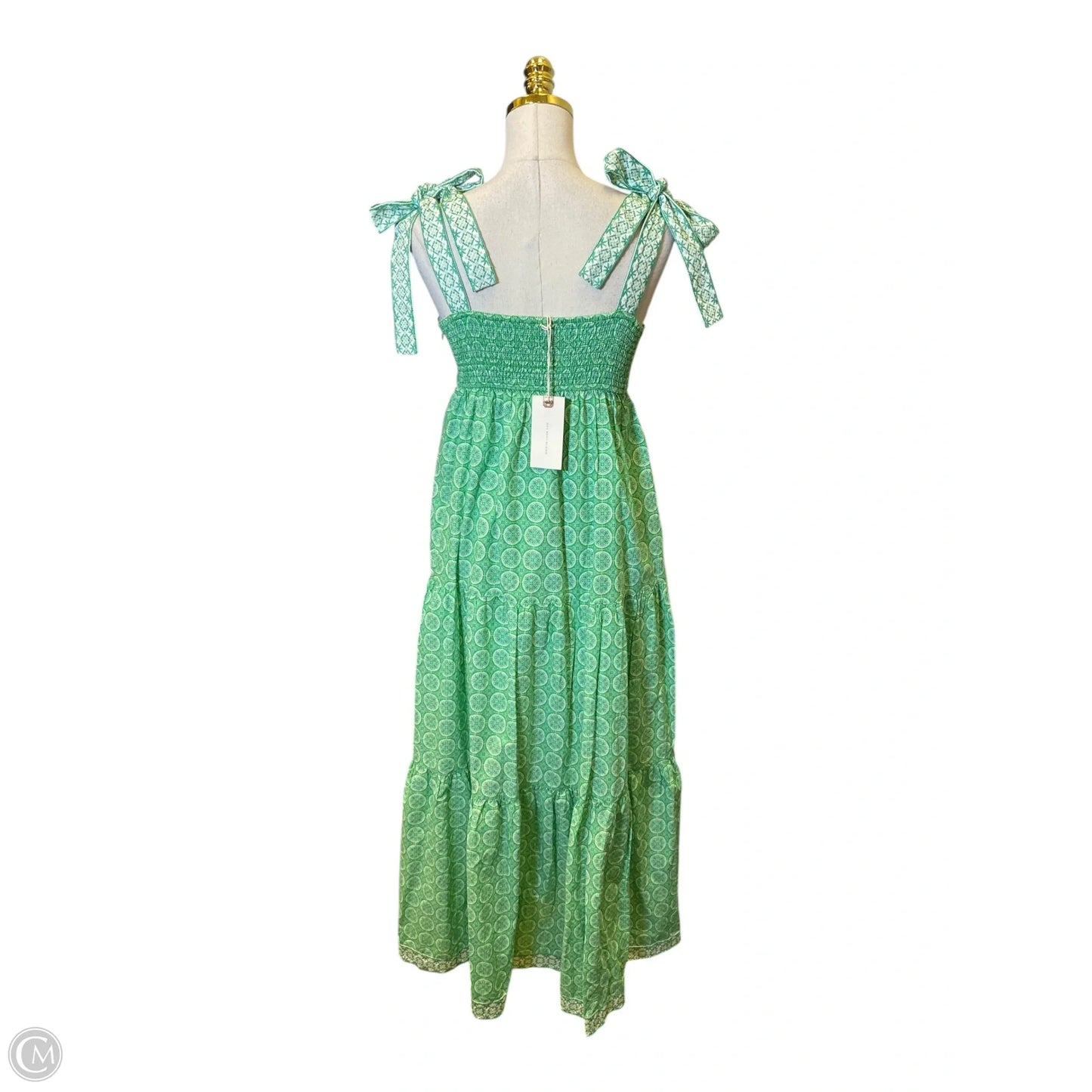 Dress Casual Maxi By In Loom In Green & White, Size: Sp