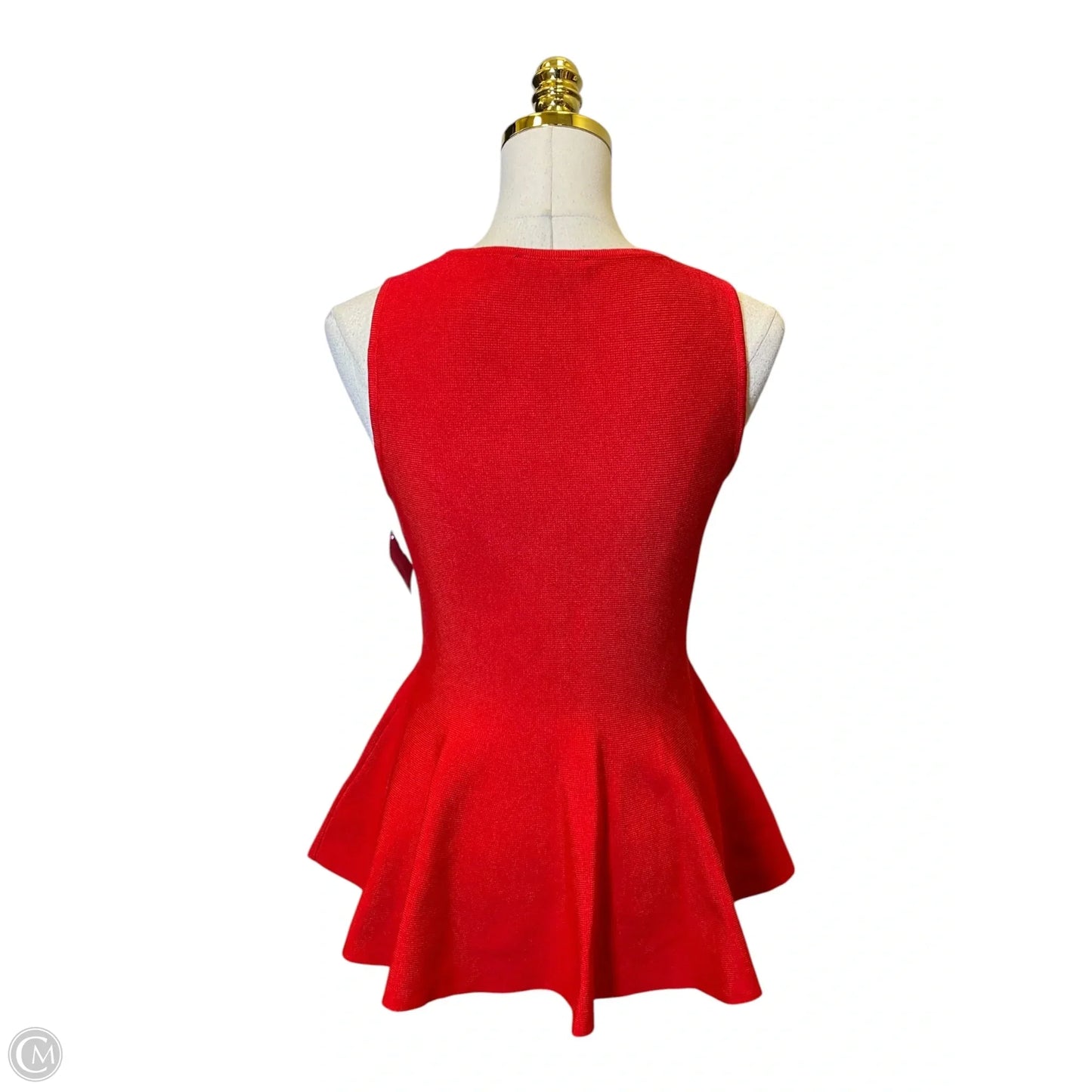Top Sleeveless By Fore In Red, Size: M