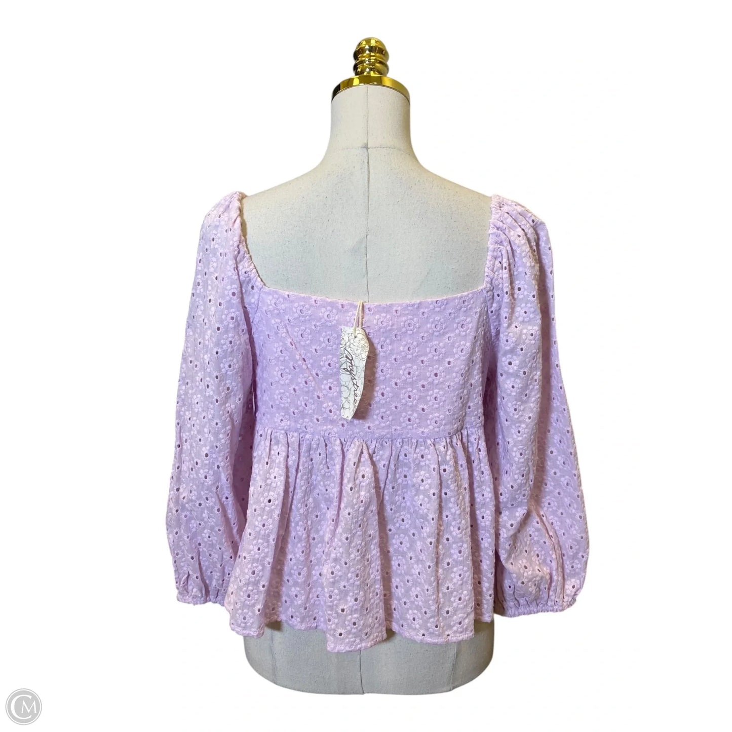 Top Long Sleeve By Mystree In Purple, Size: S