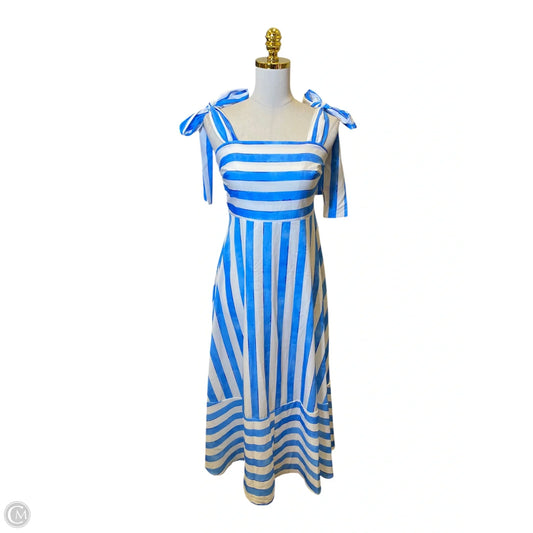 Dress Casual Maxi By Clothes Mentor In Blue & White, Size: Xl