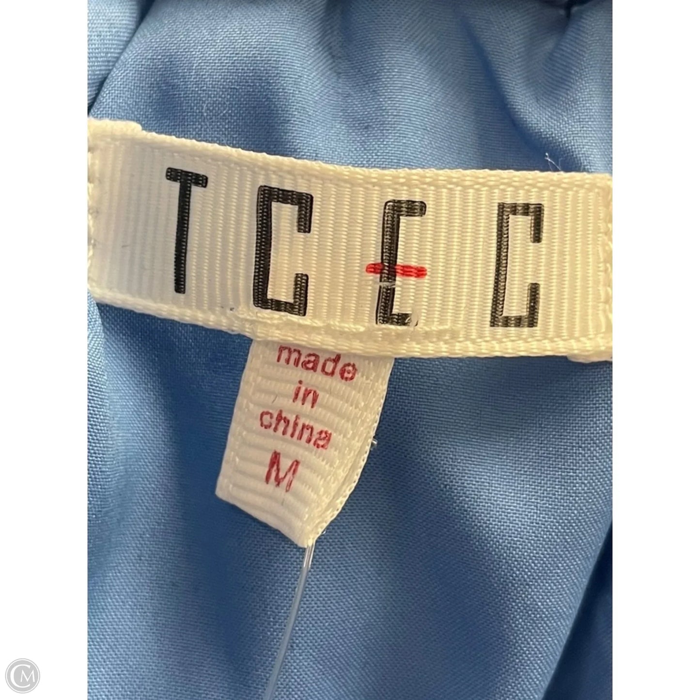 Top Sleeveless By Tcec In Blue, Size: M