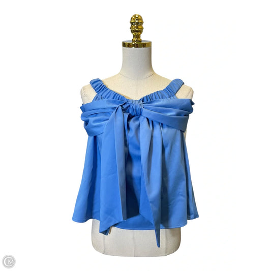 Top Sleeveless By Tcec In Blue, Size: S