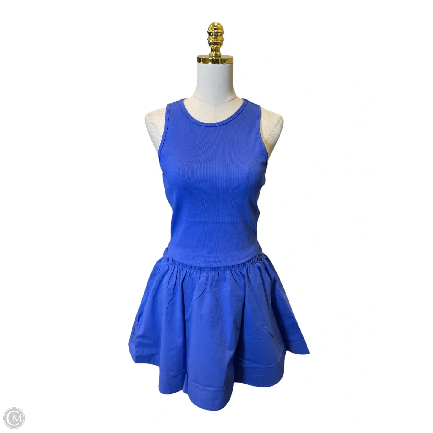 Top 2pc Sleeveless By Double Zero In Blue, Size: M