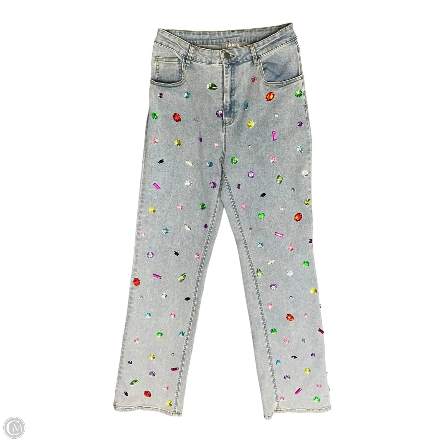 Jeans Straight By Blue B In Blue Denim, Size: M