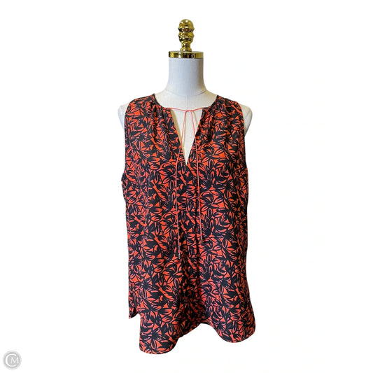 Top Sleeveless By Ann Taylor In Multi-colored, Size: L