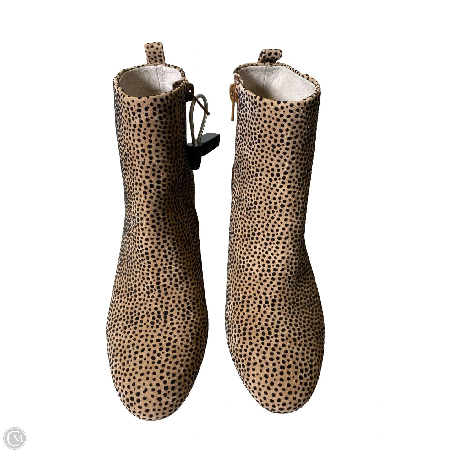 Boots Ankle Heels By Gianni Bini In Animal Print, Size: 6
