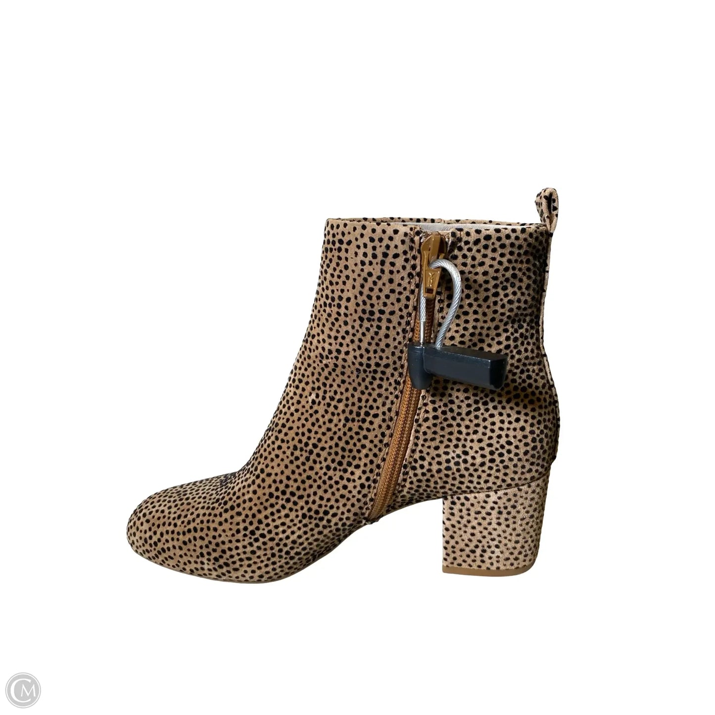 Boots Ankle Heels By Gianni Bini In Animal Print, Size: 6