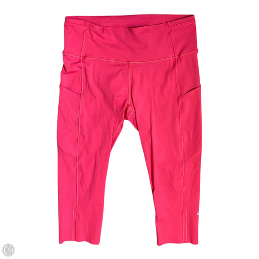 Athletic Leggings By Lululemon In Pink, Size: 10