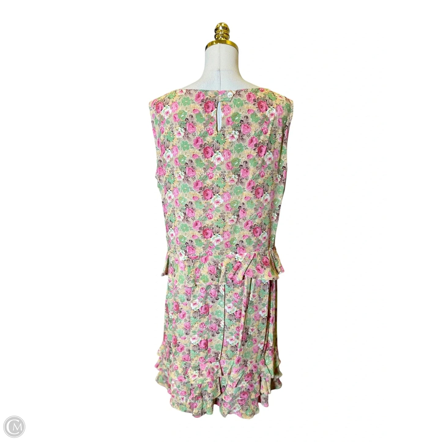 Top 2pc Sleeveless By Clothes Mentor In Floral Print, Size: L