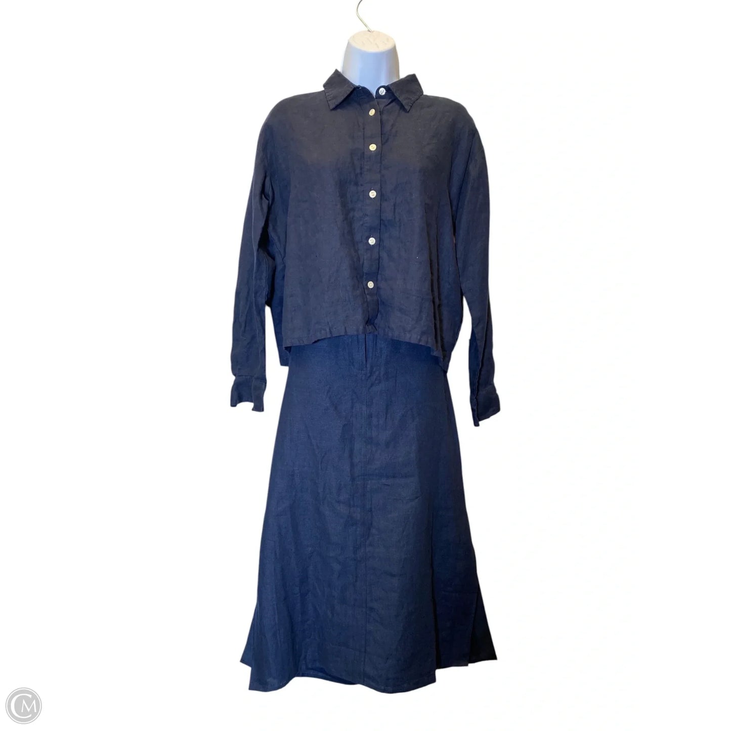 Skirt Midi By Talbots In Navy, Size: Mp