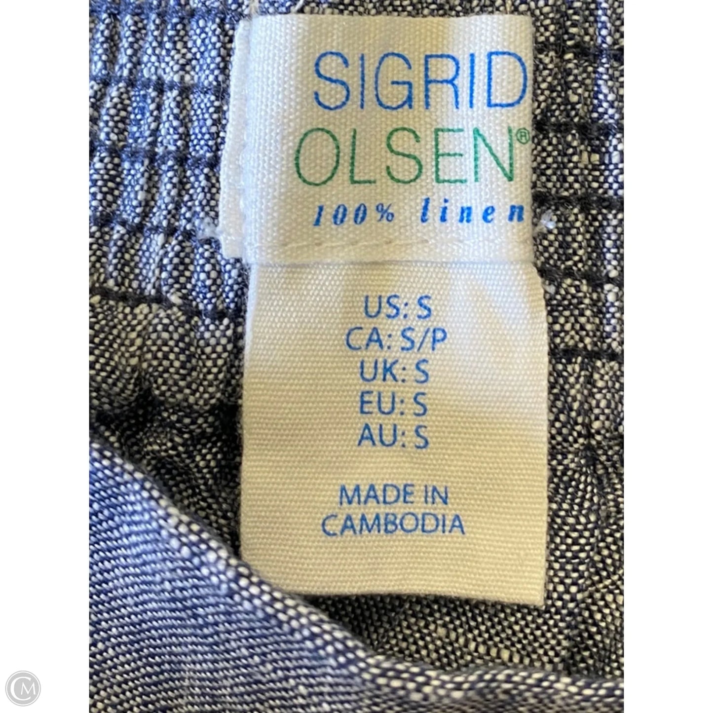 Pants Wide Leg By Sigrid Olsen In Blue, Size: S