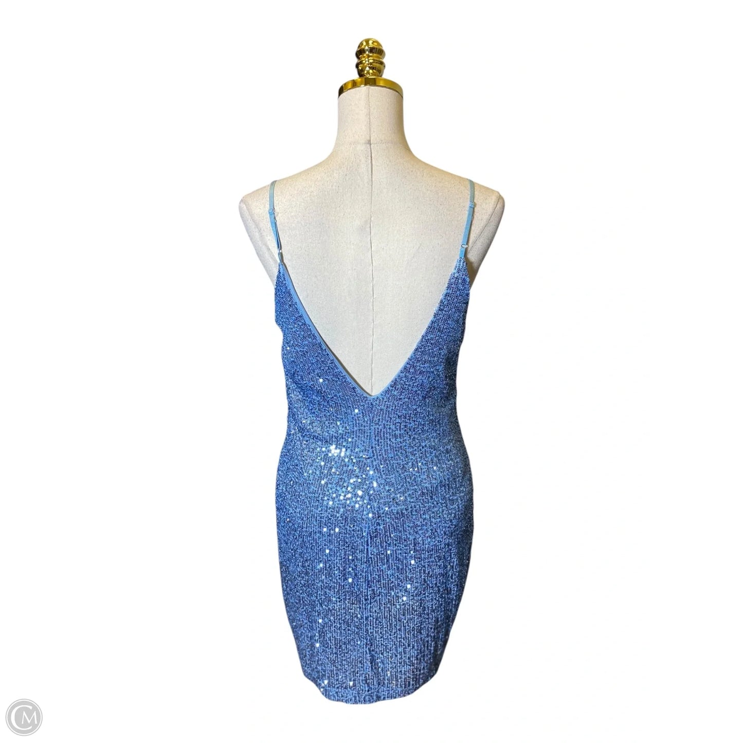 Dress Party Short By Clothes Mentor In Blue, Size: Xl