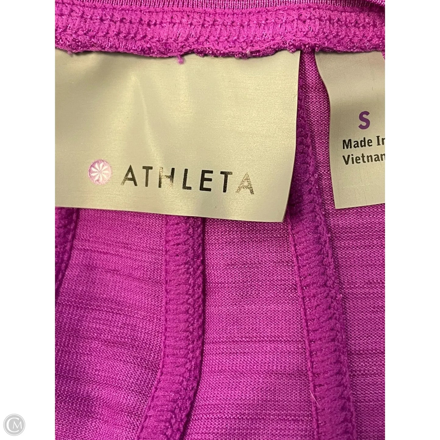 Athletic Top Long Sleeve Collar By Athleta In Purple, Size: S