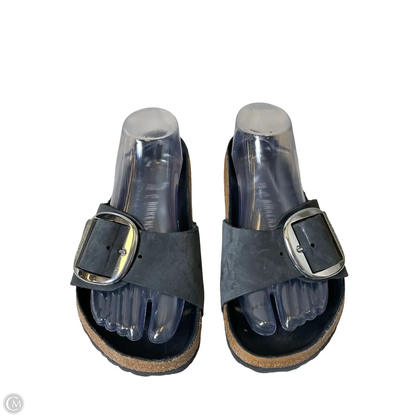 Sandals Flats By Birkenstock In Black, Size: 8