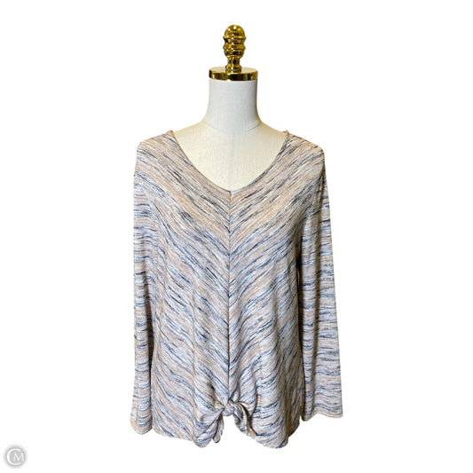 Top Long Sleeve By Chicos In Multi-colored, Size: L