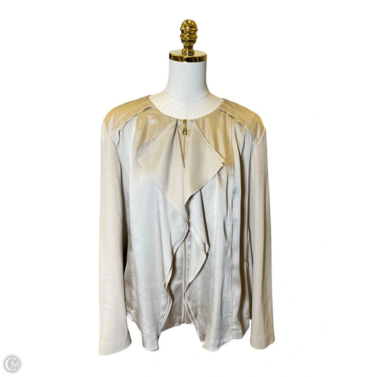Top Long Sleeve By Chicos In Beige, Size: Xl