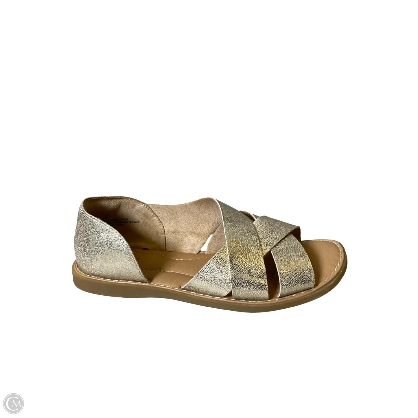Shoes Flats By Boc In Gold, Size: 8