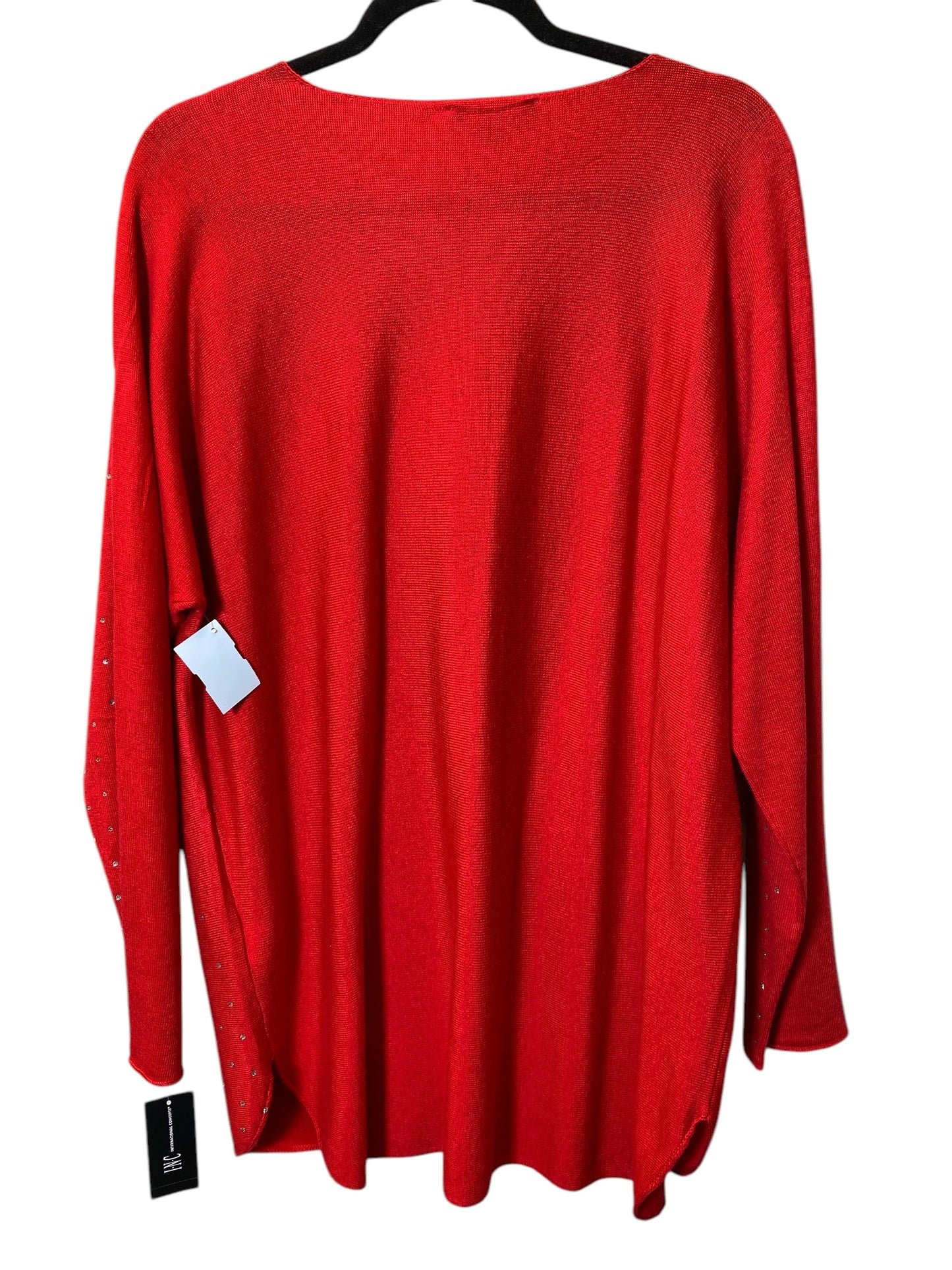 Sweater By Inc In Red, Size: Xxl