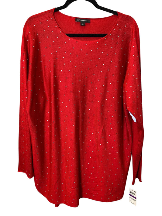 Sweater By Inc In Red, Size: Xxl