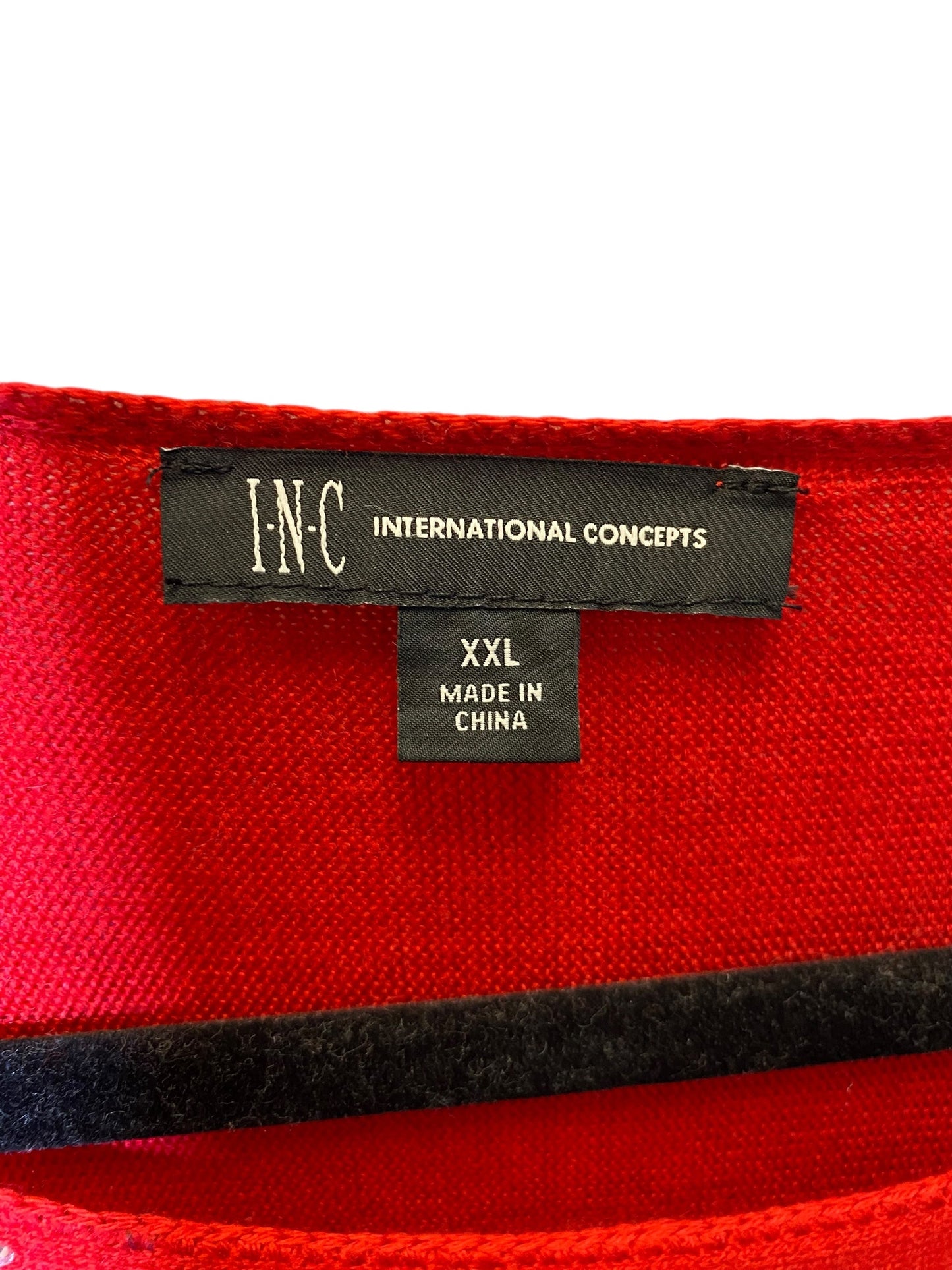 Sweater By Inc In Red, Size: Xxl