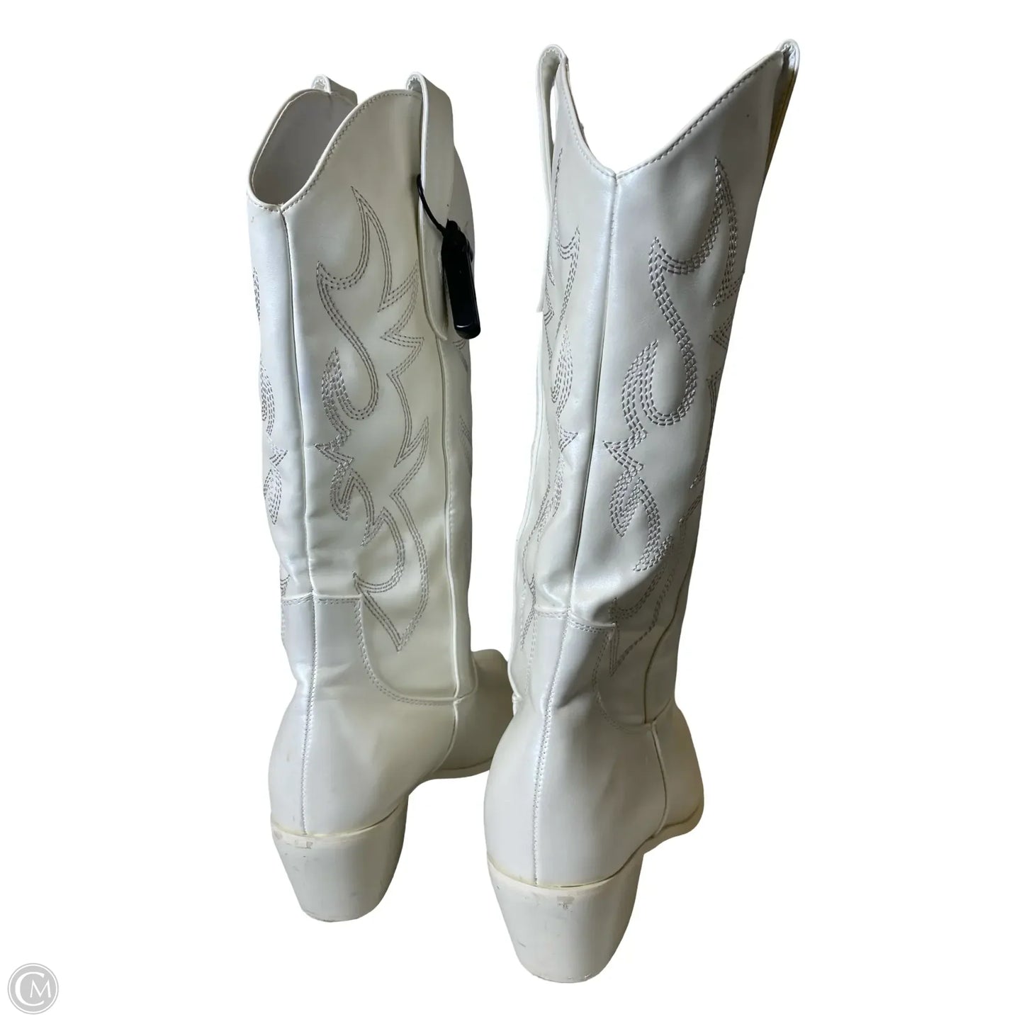 Boots Western By Clothes Mentor In Cream, Size: 9