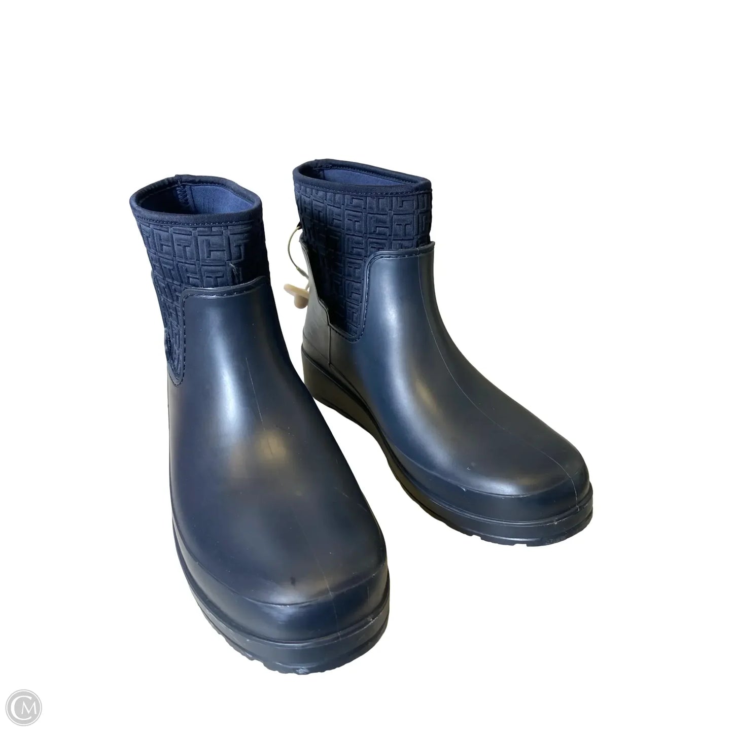 Boots Rain By Tommy Hilfiger In Navy, Size: 10