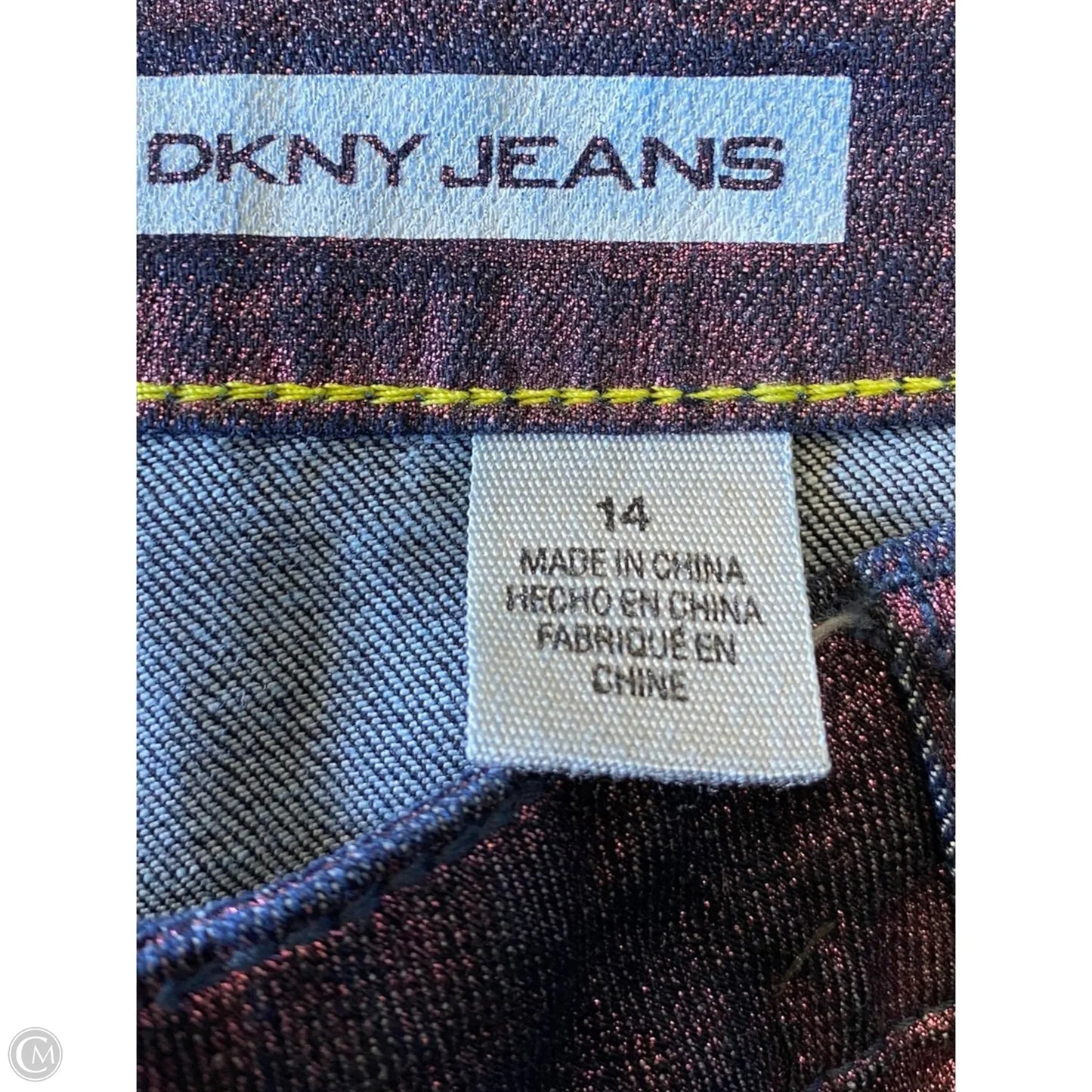 Jeans Straight By Dkny In Purple, Size: 14