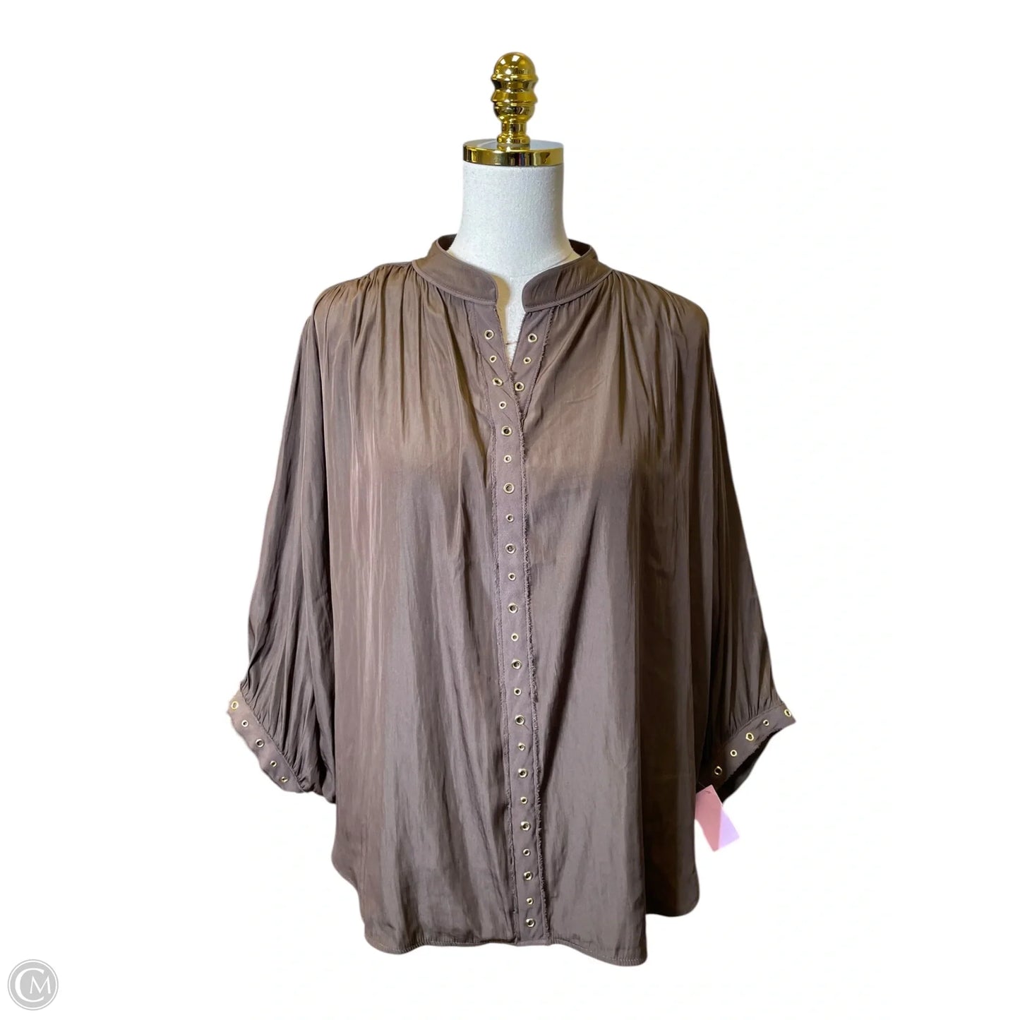 Top Short Sleeve By Chicos In Brown, Size: 2
