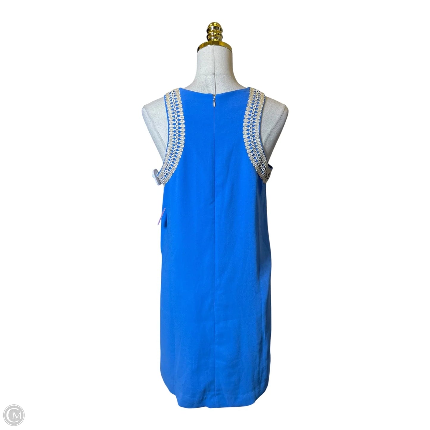 Dress Designer By Lilly Pulitzer In Blue & Gold, Size: S