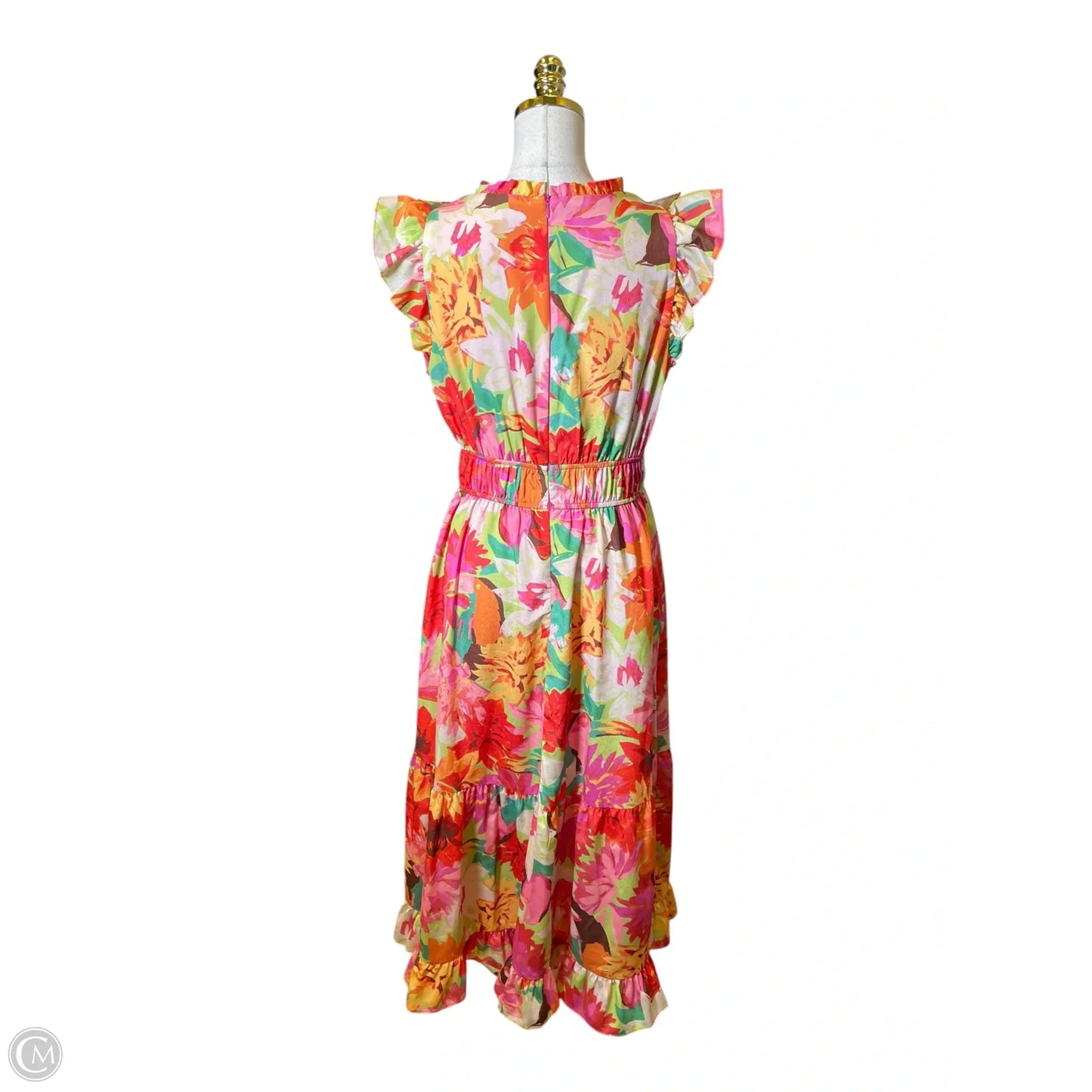 Dress Casual Midi By Vince Camuto In Floral Print, Size: 10