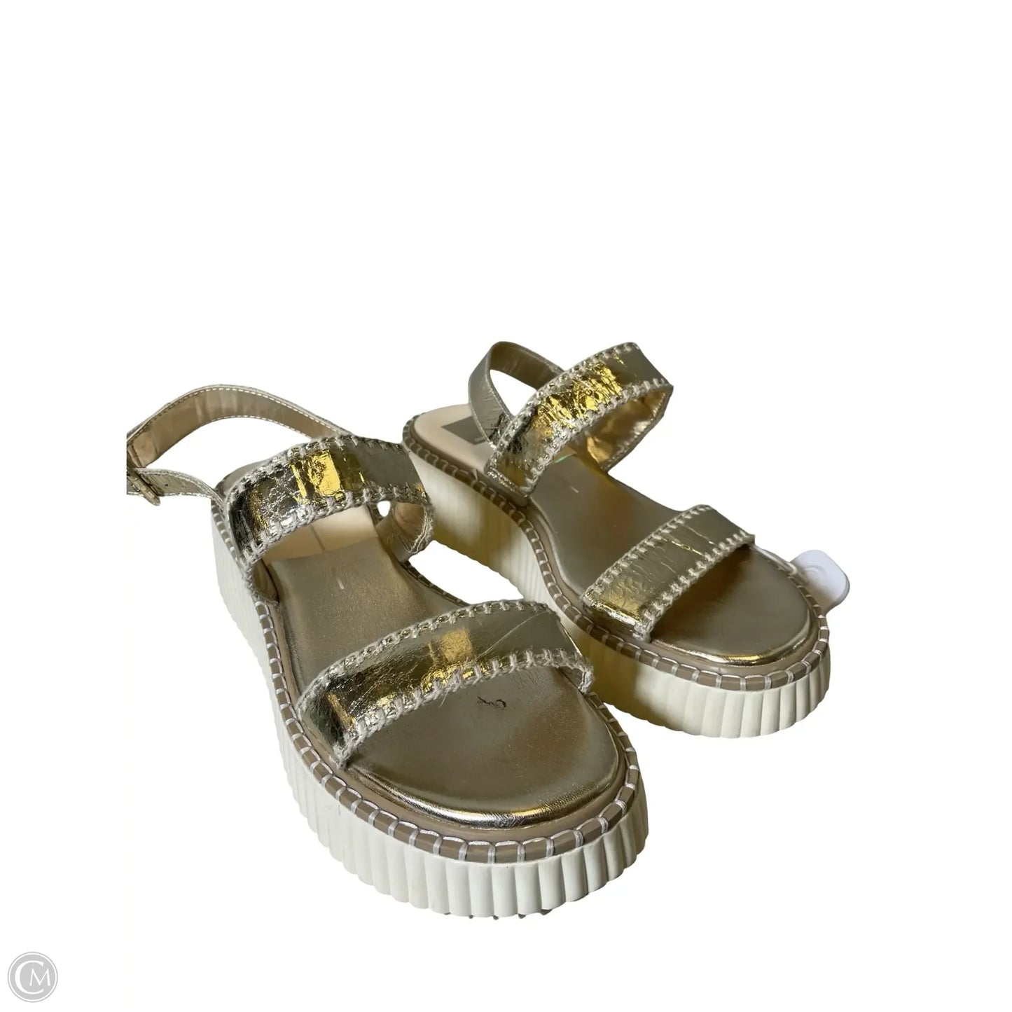 Sandals Heels Platform By Dolce Vita In Gold, Size: 10