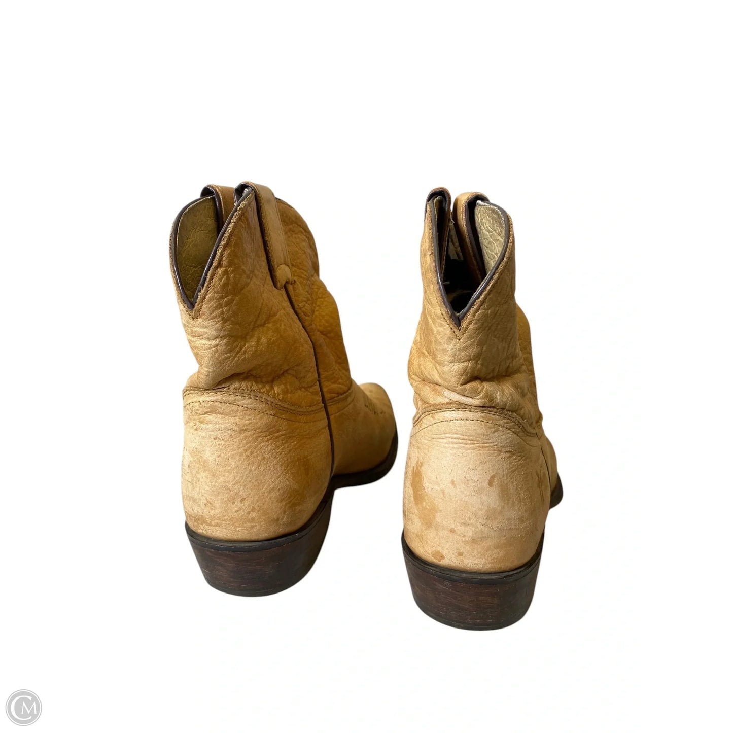 Boots Designer By Frye In Tan, Size: 8.5