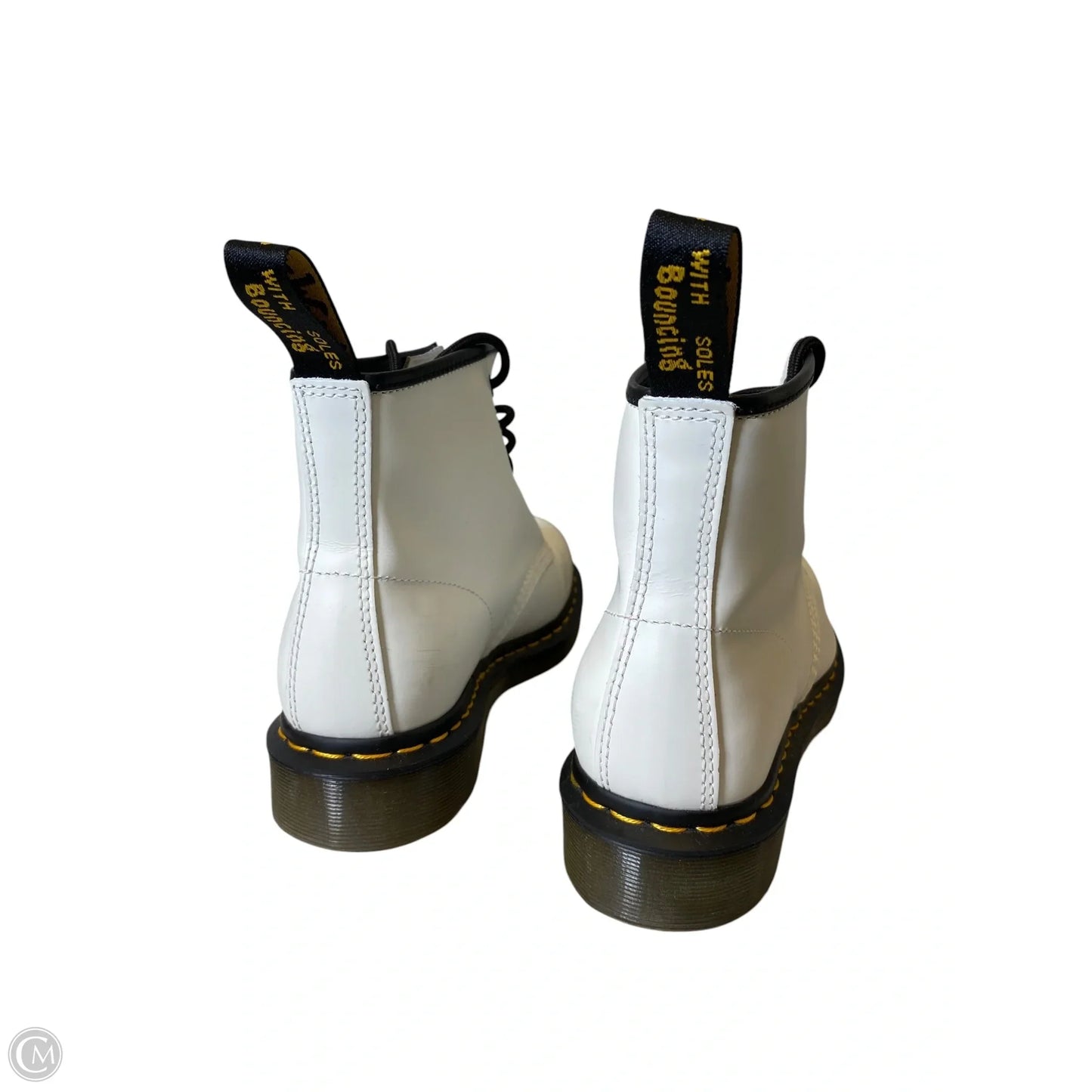 Boots Ankle Heels By Dr Martens In White, Size: 9