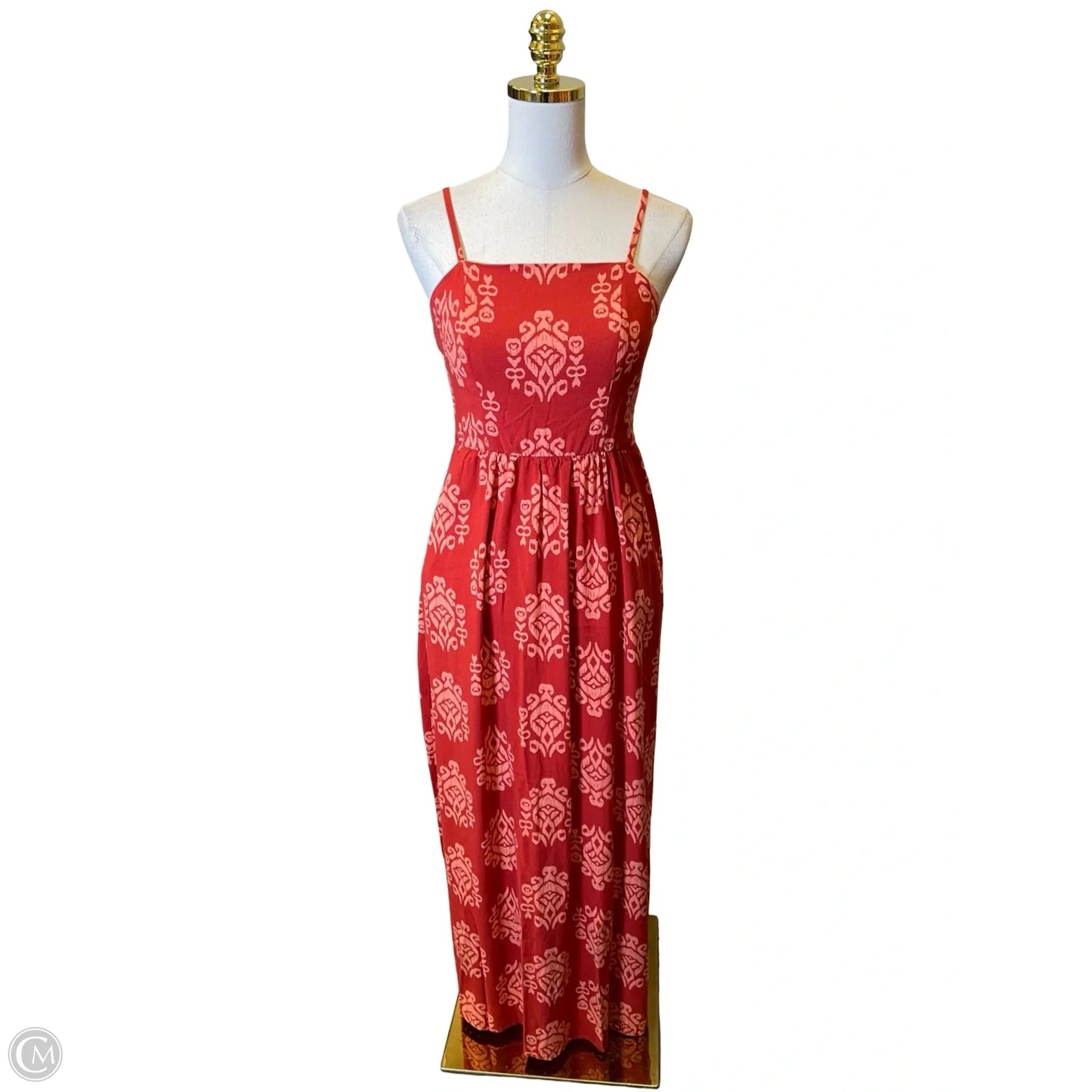 Dress Casual Midi By As U Wish In Orange, Size: M