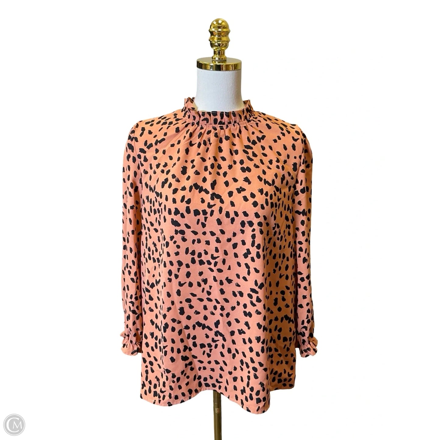 Top Long Sleeve By Clothes Mentor In Animal Print, Size: M