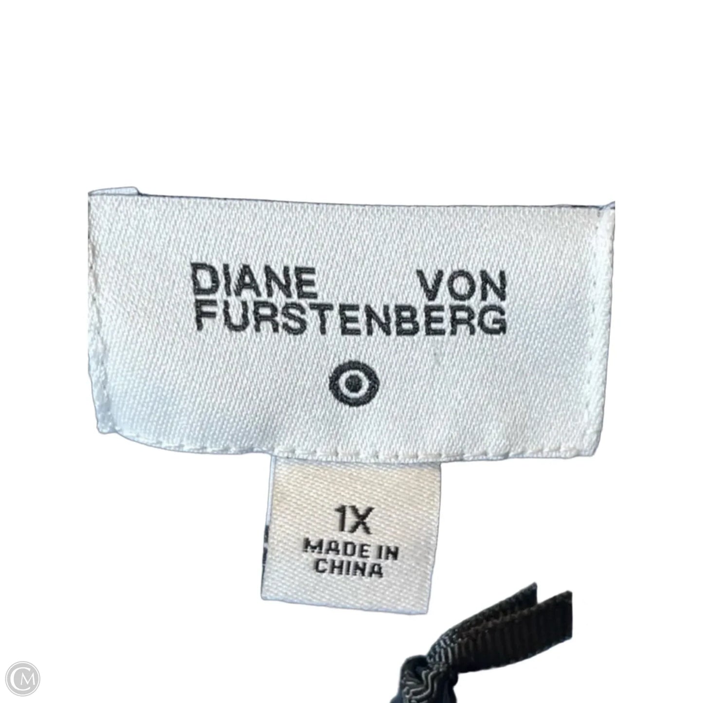 Dress Designer By Diane Von Furstenberg In Blue & White, Size: 1x