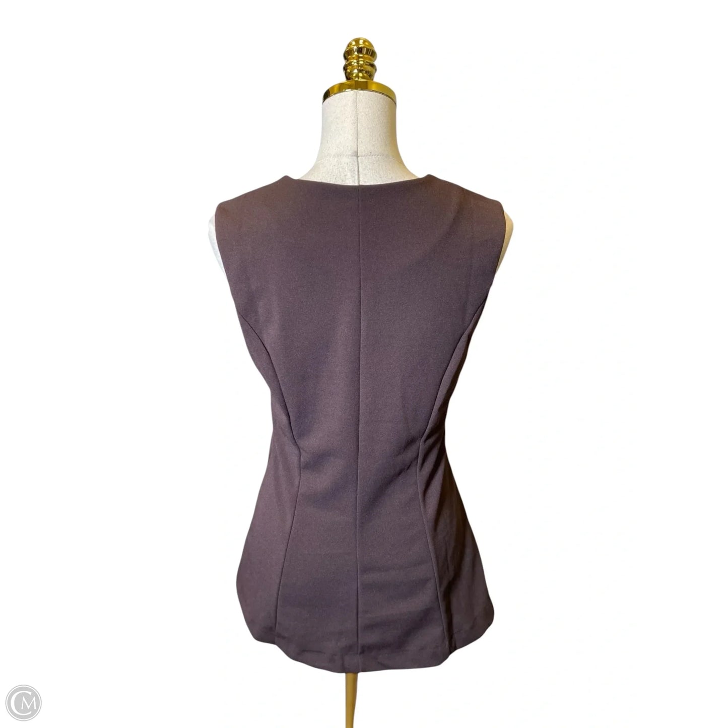 Top Sleeveless By H&m In Brown, Size: S