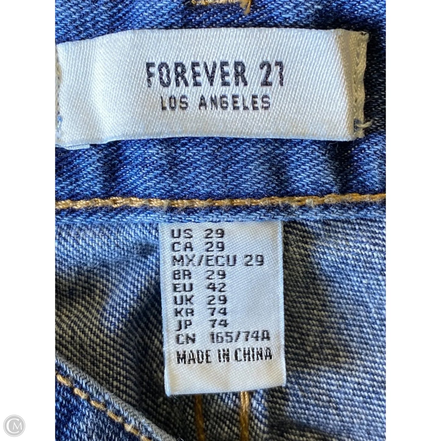 Jeans Boyfriend By Forever 21 In Blue Denim, Size: 10
