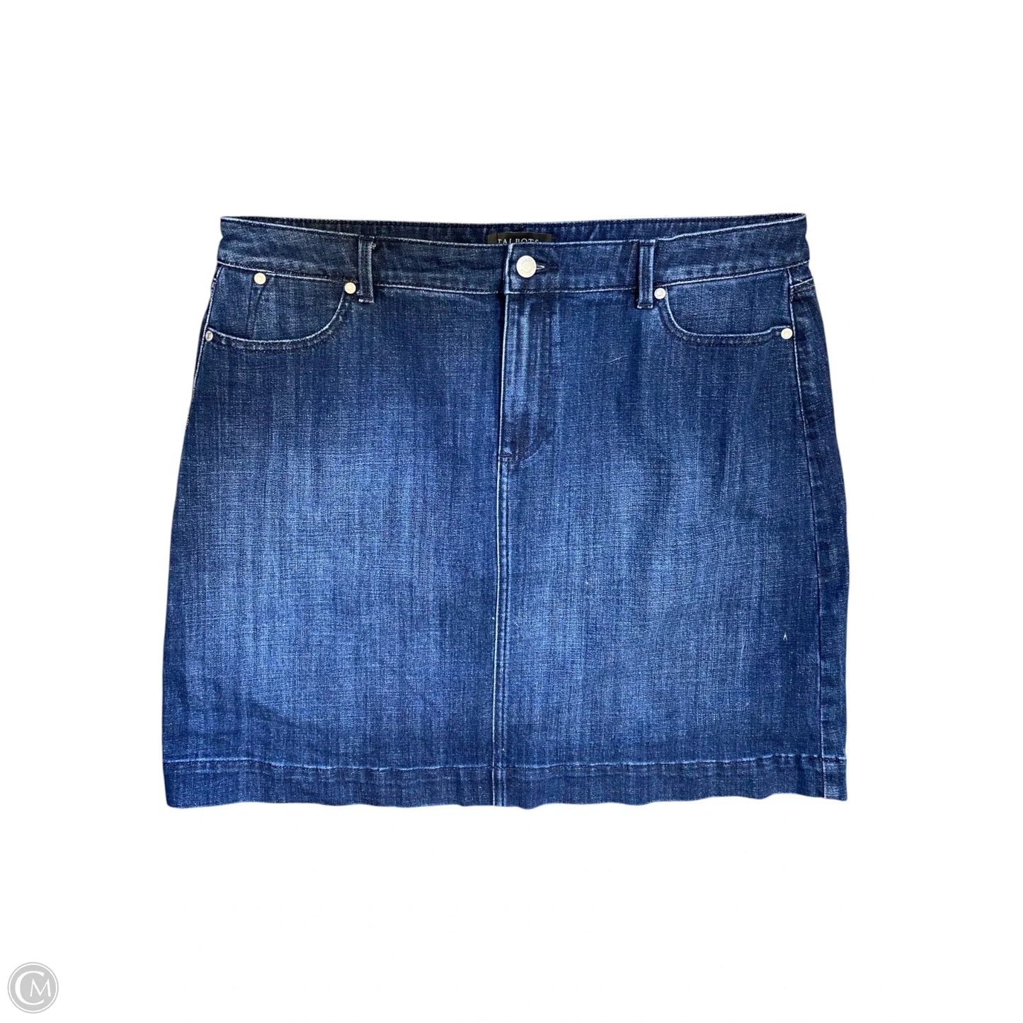 Skirt Mini & Short By Talbots In Blue Denim, Size: 16