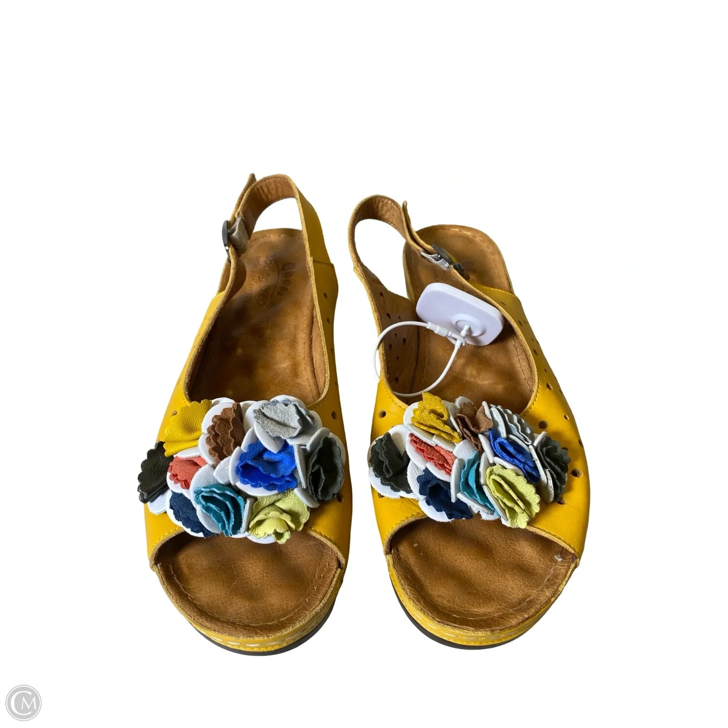Shoes Heels Wedge By Spring Step In Yellow, Size: 10.5