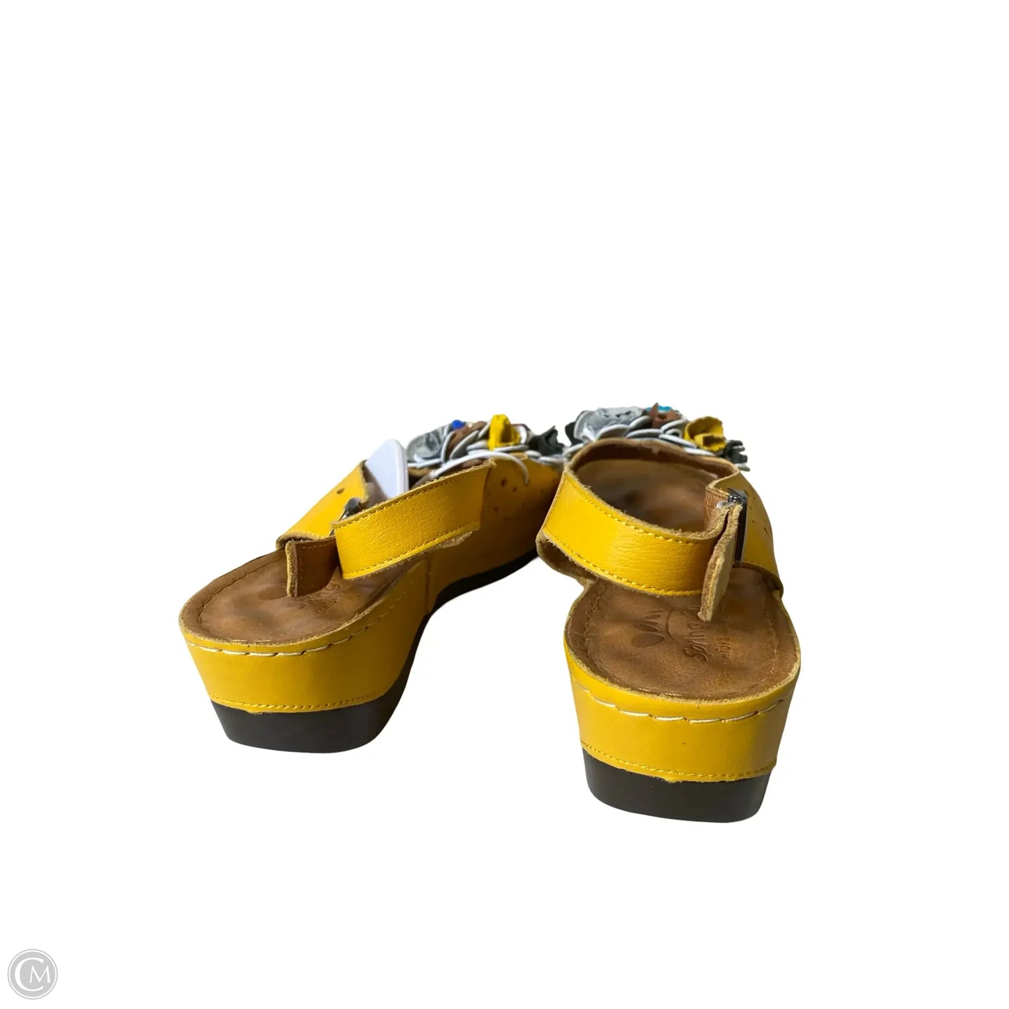 Shoes Heels Wedge By Spring Step In Yellow, Size: 10.5