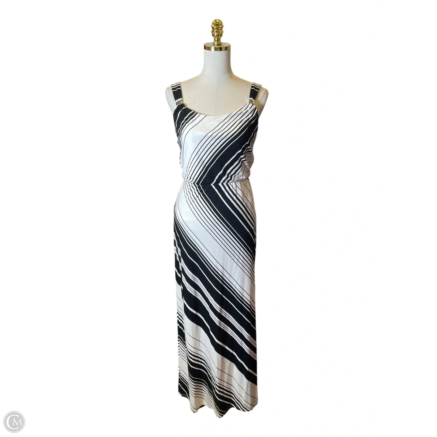 Dress Casual Maxi By White House Black Market In Black & White, Size: Xs