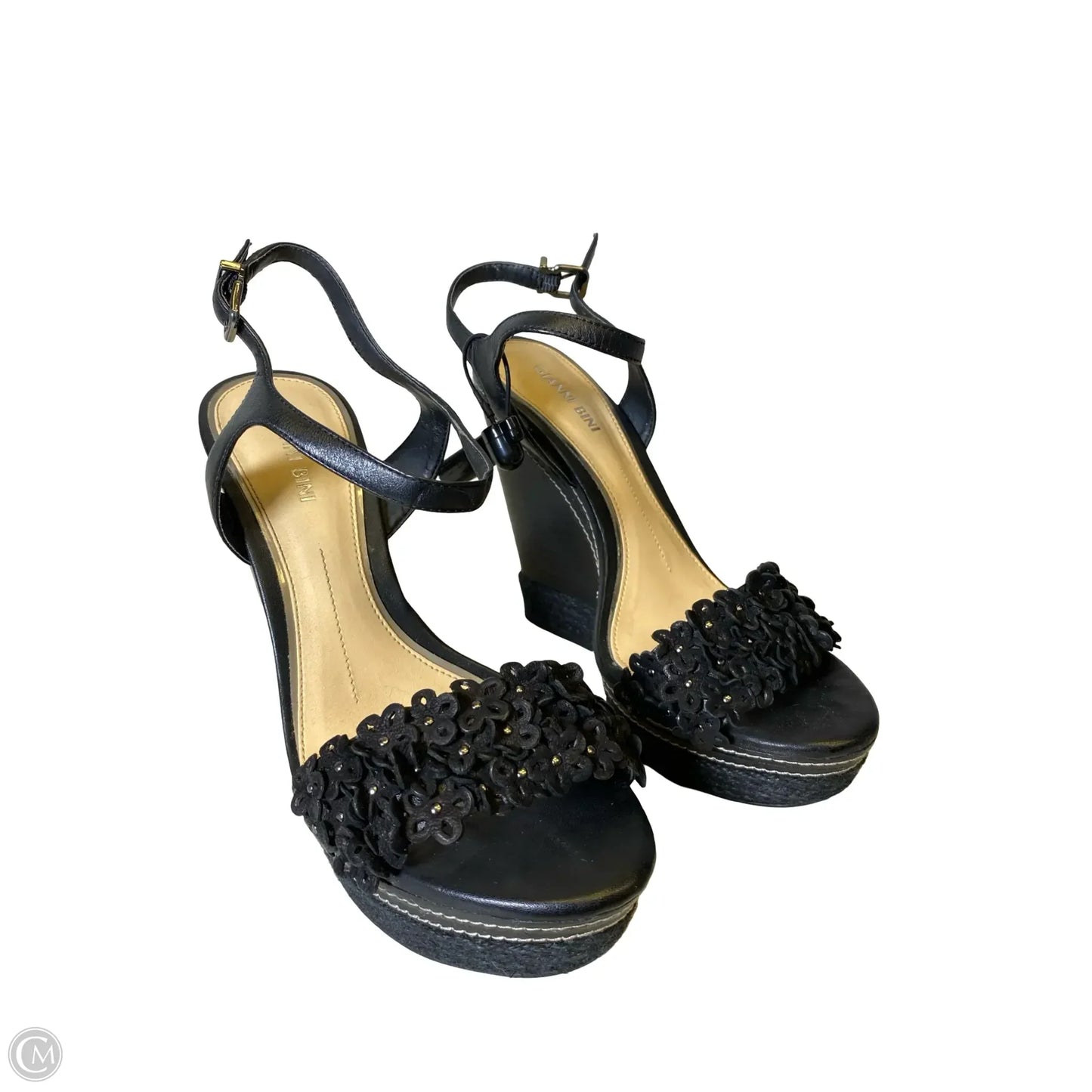 Shoes Heels Wedge By Gianni Bini In Black, Size: 9.5